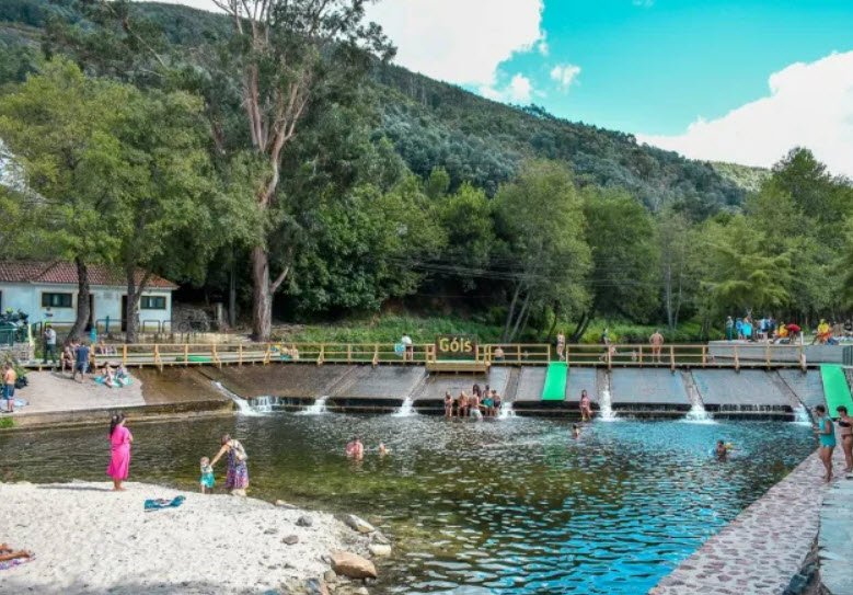 River Beach Pego Escuro, Portugal